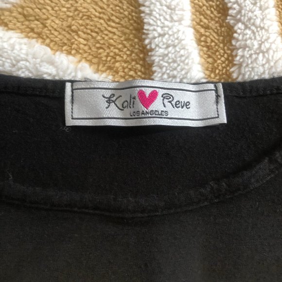 Kali Reve "Chasing Dreams" Black Flow Tank Top Sz. - Picture 3 of 4